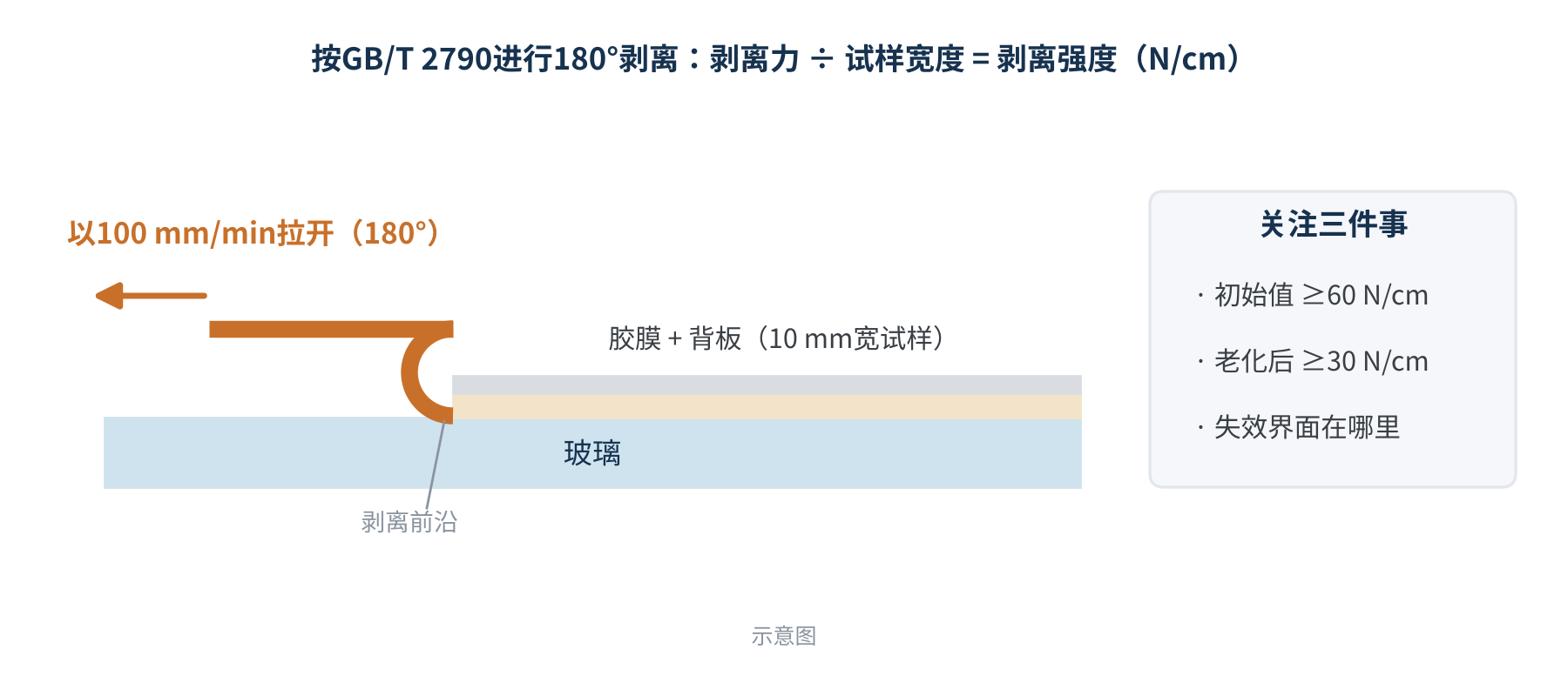 图2　180°剥离强度测试示意