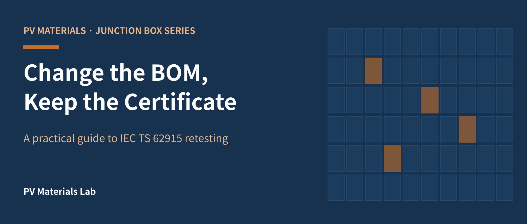 A Second-Source Material Means Retesting Everything? Using IEC TS 62915 to Keep a Whole Product Family Certified with Minimal Samples